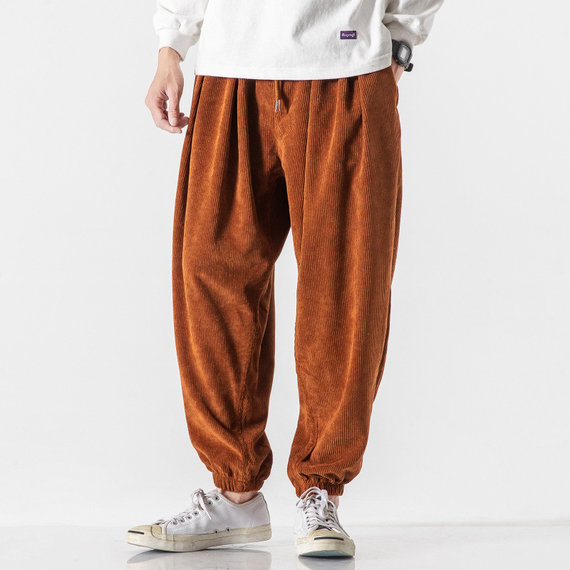 Men's Plus Size Corduroy Harem Pants 6