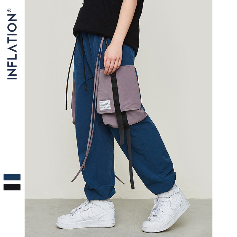 Men's Cargo Harem Pants with Side Pockets 4