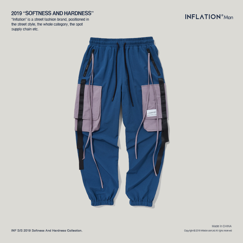 Men's Cargo Harem Pants with Side Pockets 8