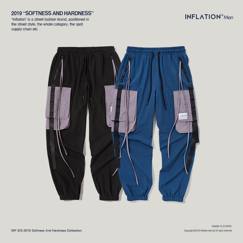 Men's Cargo Harem Pants with Side Pockets 6