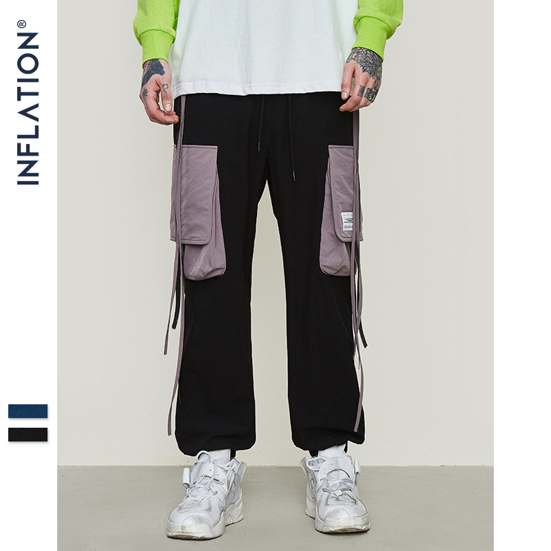 Men's Cargo Harem Pants with Side Pockets 5