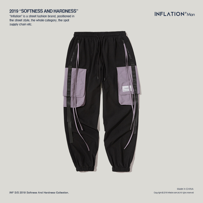 Men's Cargo Harem Pants with Side Pockets 7
