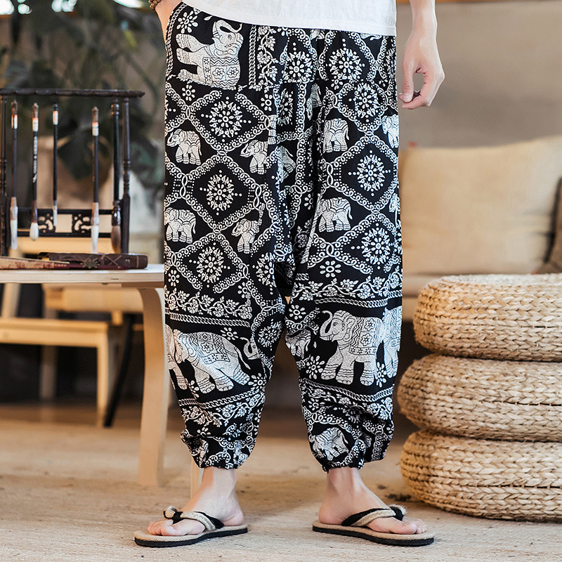 Printed Men's Capris
