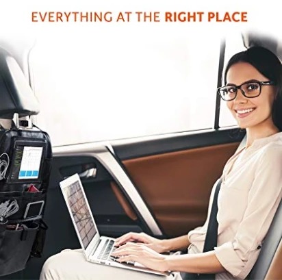 Compatible with Apple, Car storage bag car seat back pocket bag car with IPAD bag 600D Oxford cloth 4