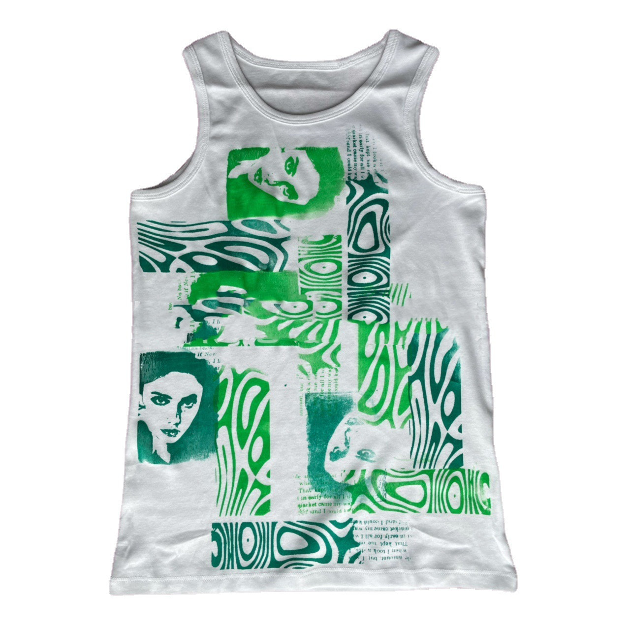 Women's Summer Sleeveless Gothic Avatar Print Mini Vest 3