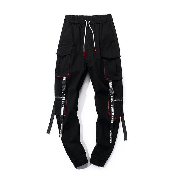 Trendy Autumn Hip-Hop Men's Overalls 3