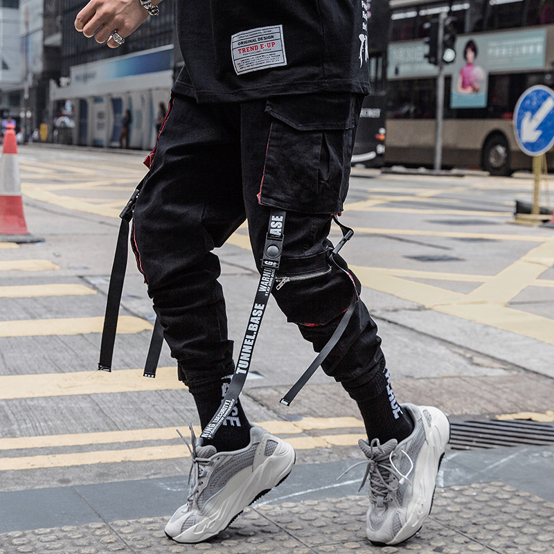 Trendy Autumn Hip-Hop Men's Overalls 5