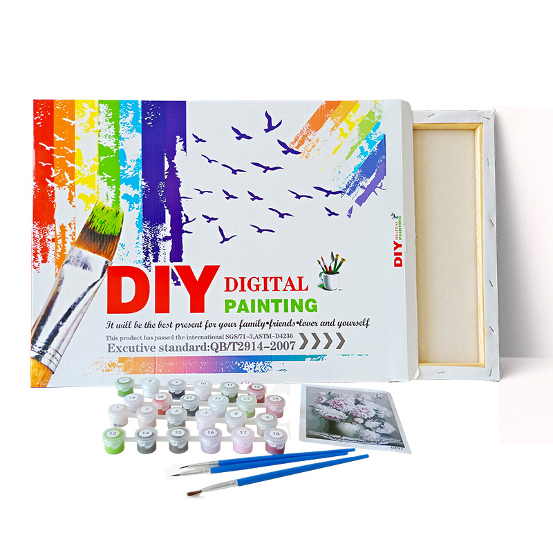 Digital Diy Frameless Hand-painted Living Room Decoration Oil Painting 3