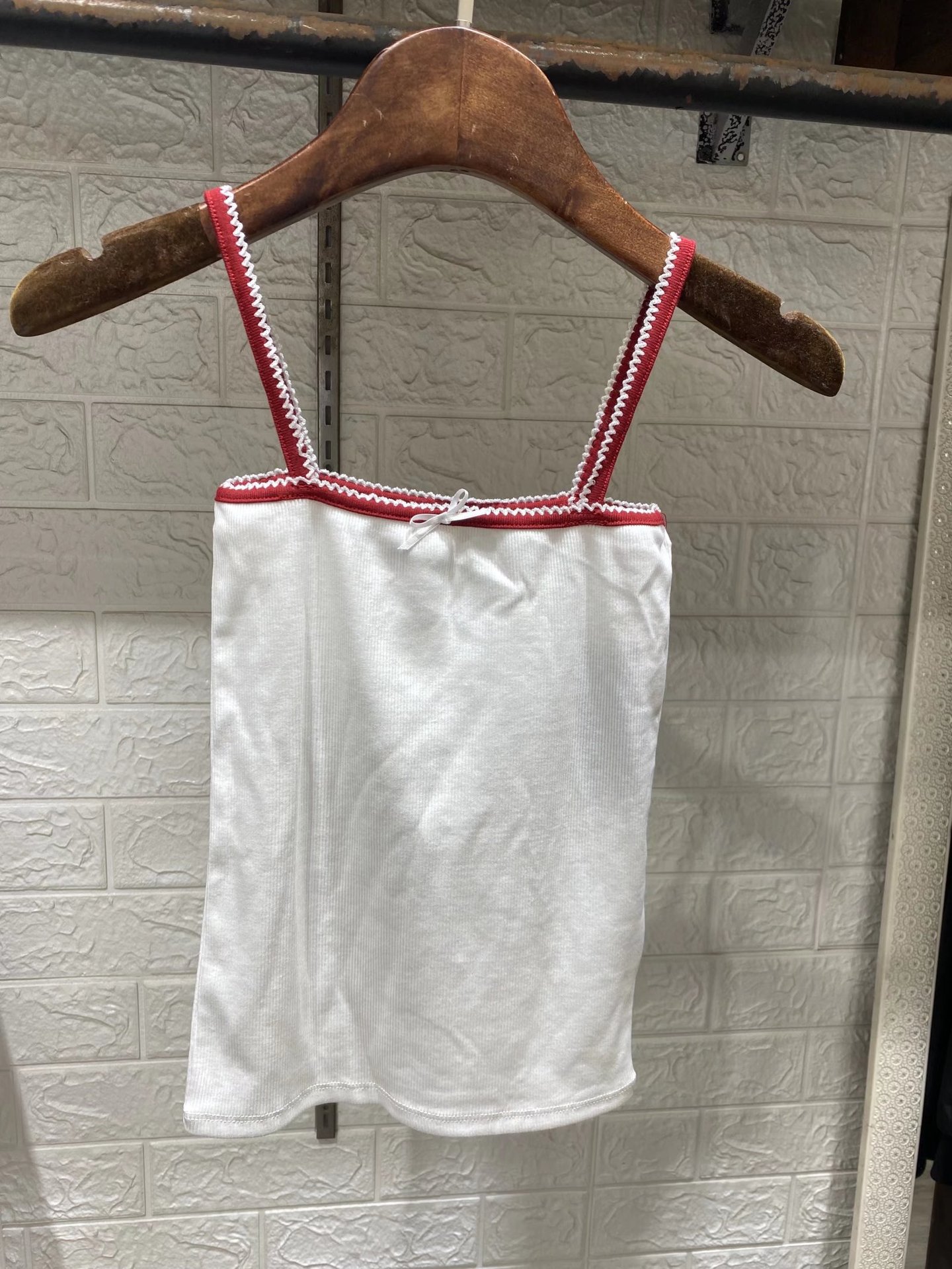 Lace Bow Square Neck Tank Top 5