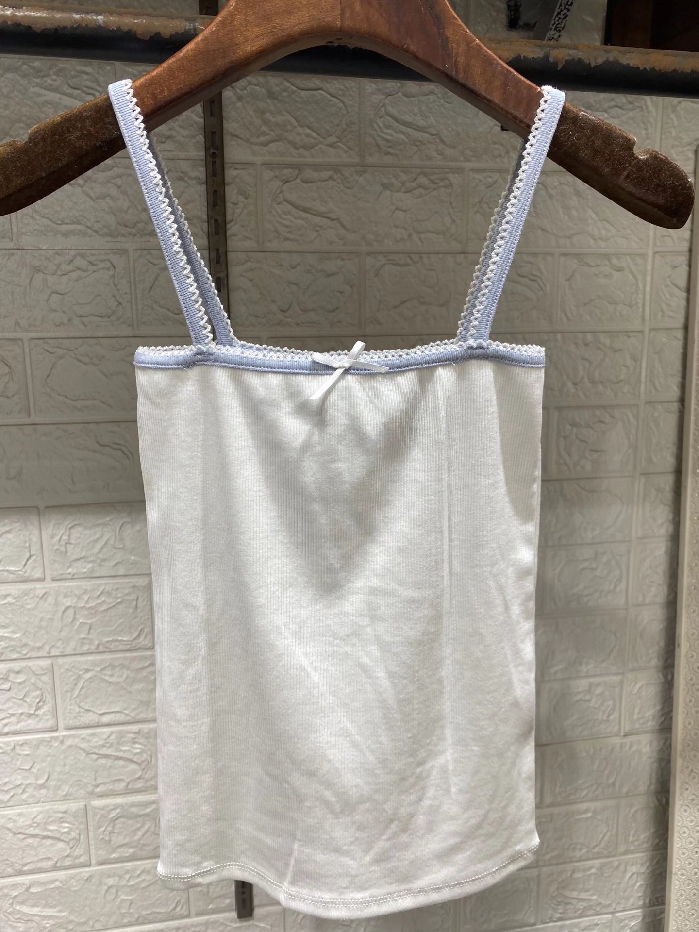 Lace Bow Square Neck Tank Top 4