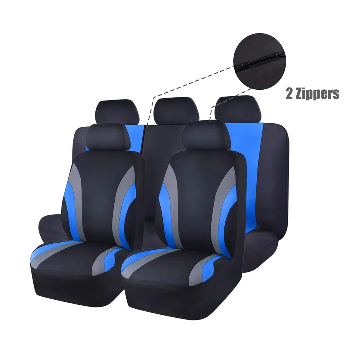 5-Seat Car Seat Cover, Classic And Timeless Design, Thin 2mm Thickness, Suitable For All Seasons 11