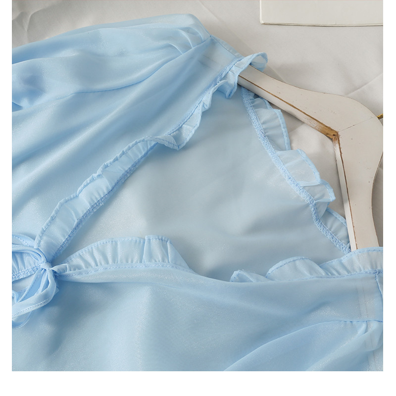 Women's Short Bow Tie Shawl with Fungus Edge 8