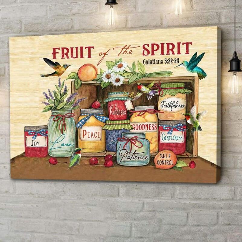 Fruit Of Spirit Epistle To The Galatians Canvas Printing Bible Verse Wall Art 2