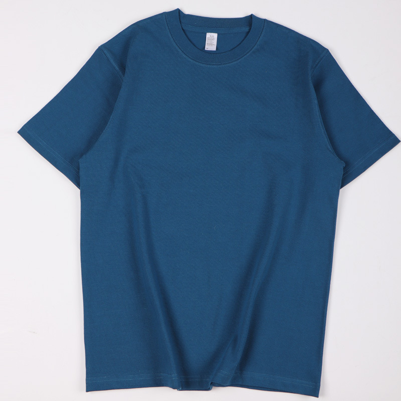 Pure Cotton Solid Color Round Neck Short Sleeve T-Shirt 8