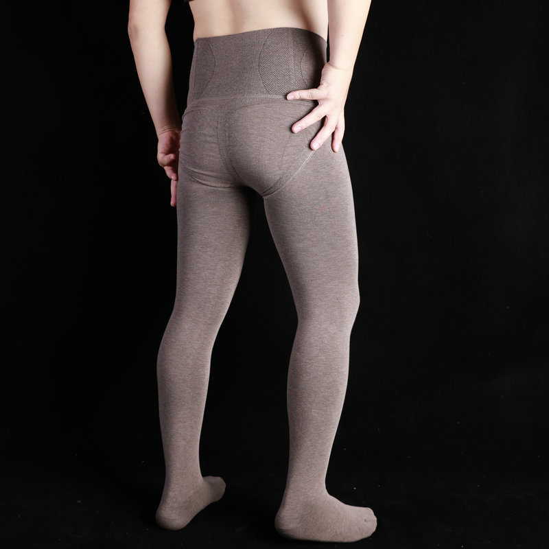 Men's Fleece-lined Thermal Pantyhose for Autumn and Winter 7