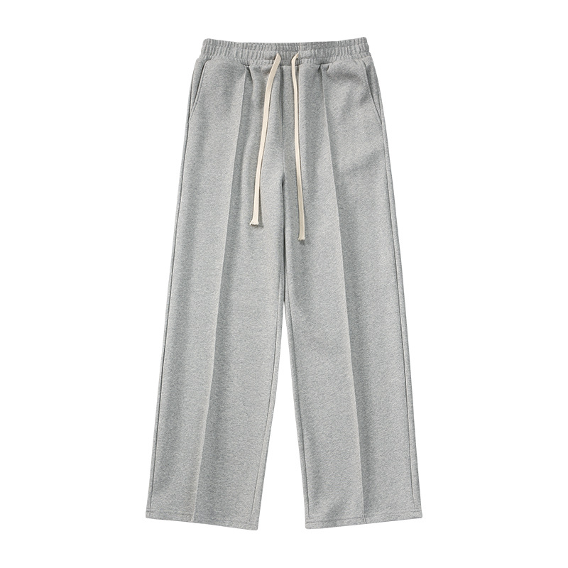 Wide-Leg Pleat Stitch Pants 6