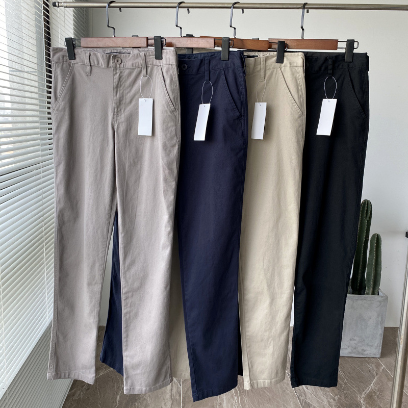 Men's Four-Sided Elastic Autumn Solid Color Pants 2
