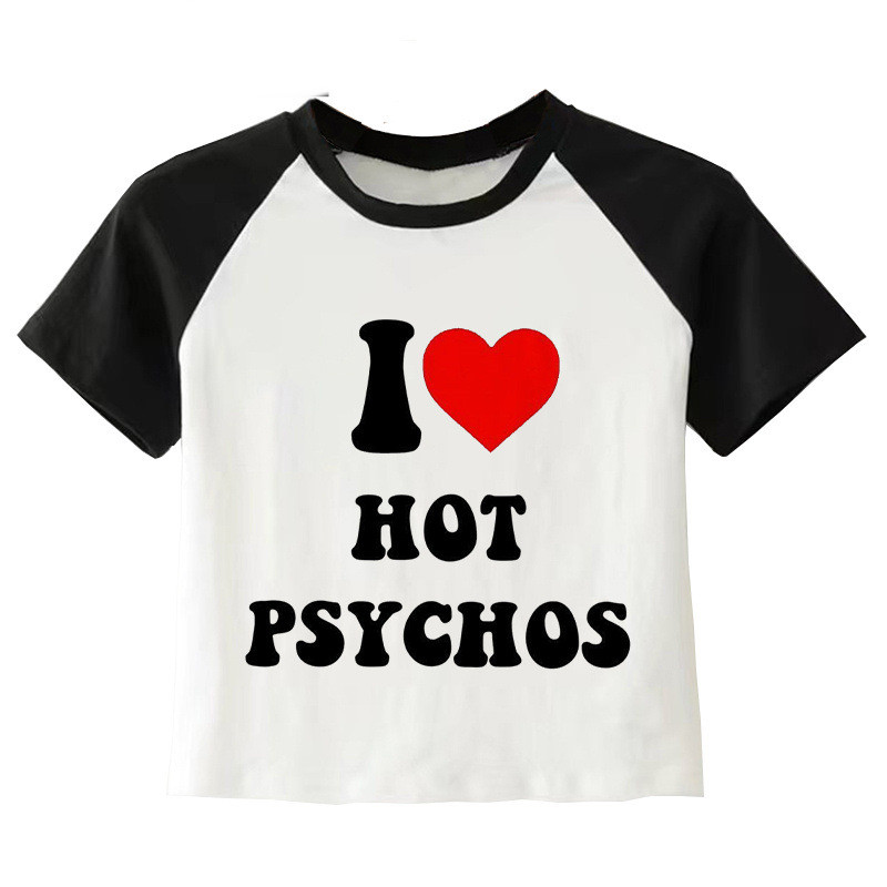 Exposed Navel Short Sleeve Round Neck Top 3