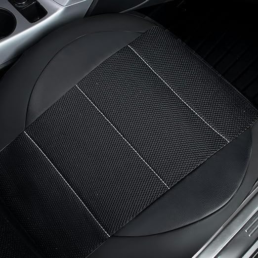 5-Seat Car Seat Cover, Single-Stitch Diamond Pattern, Quilted And Embroidered, Synthetic Leather, PVC Leather, Exported To Europe And America 8