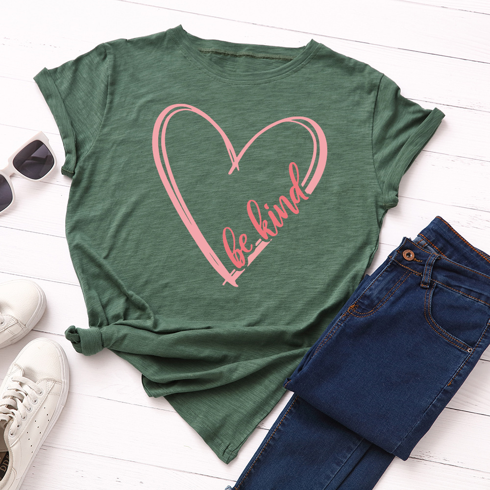 Heart-Shaped Love Short-Sleeved T-Shirt 6