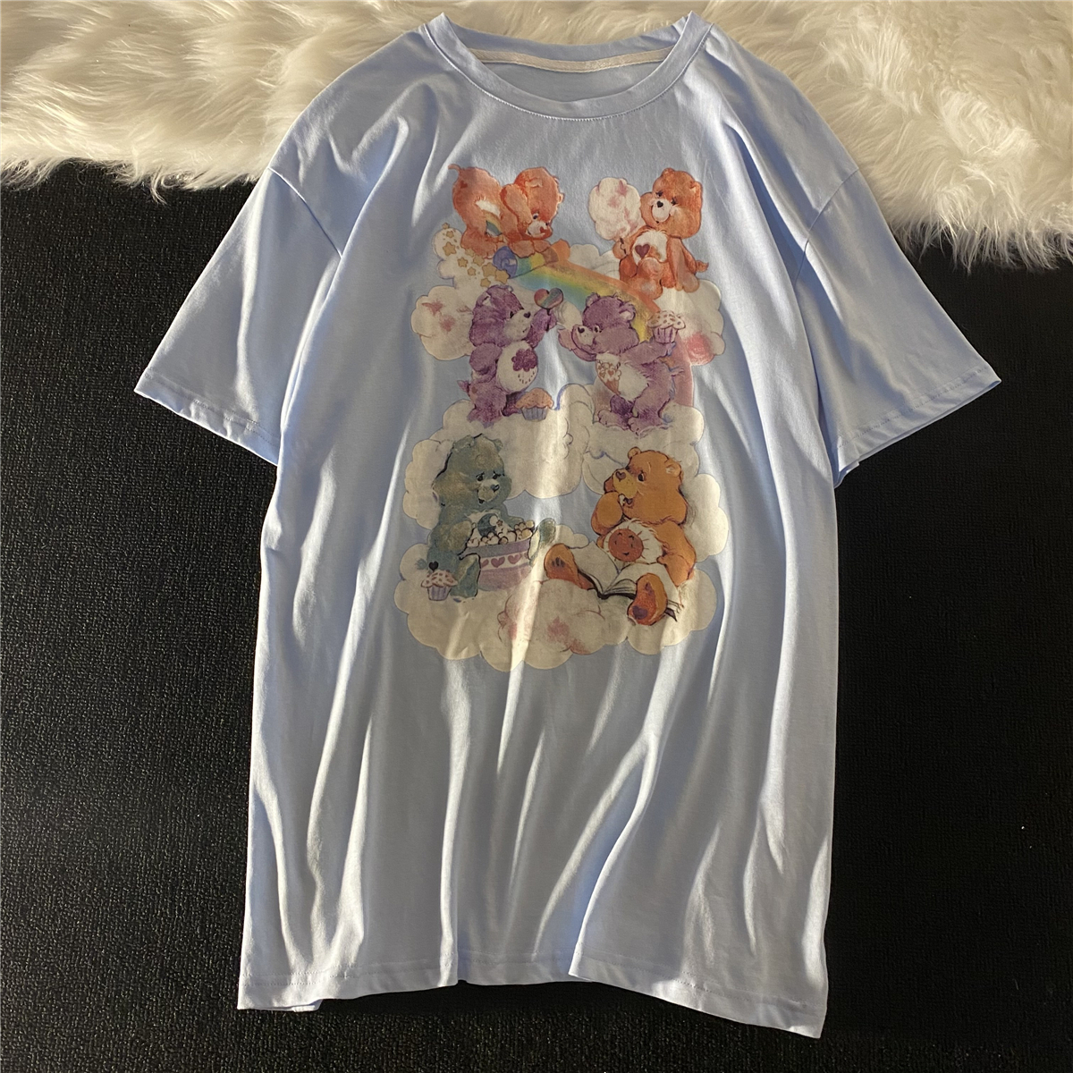 Vintage Japanese Milk Blue Bear T-shirt 5