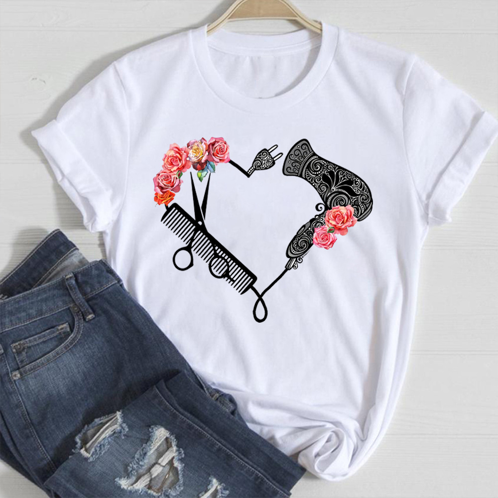 Hipster Print Loose Ladies Top 4
