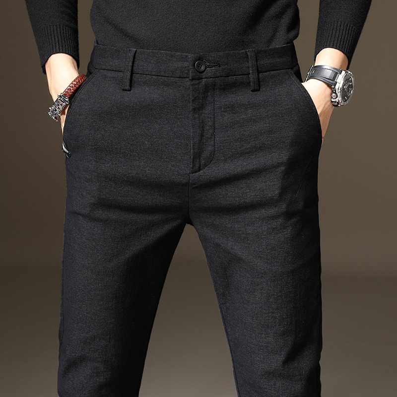 Men's Slim Fit Elastic Pencil Pants 3