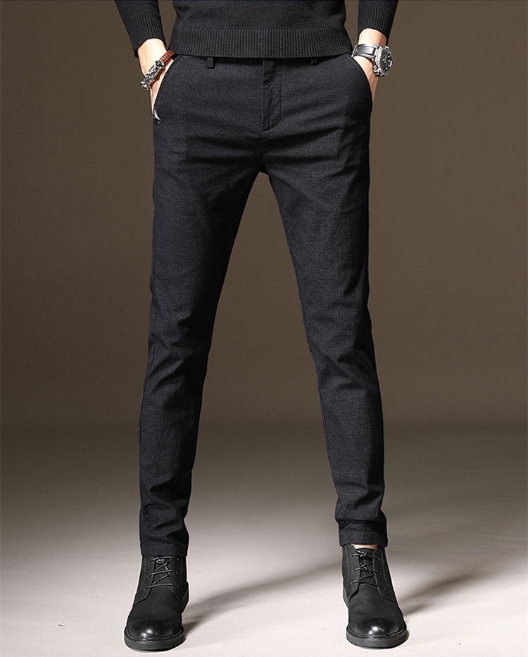 Men's Slim Fit Elastic Pencil Pants 2
