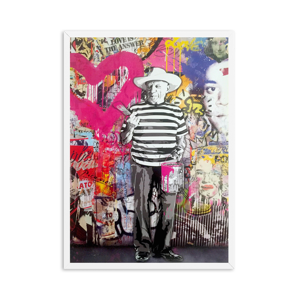 Graffiti Banksy Digital Oil Painting Living Room Bedroom Mural 6