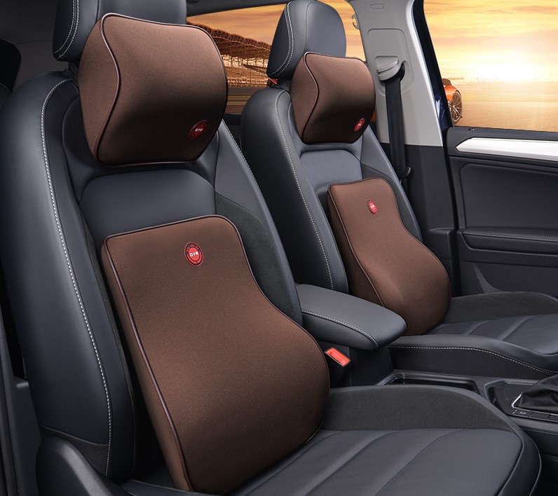Car Headrest Neck Protector Backrest Car Seat Pillow Lumbar Pillow Memory Foam 7