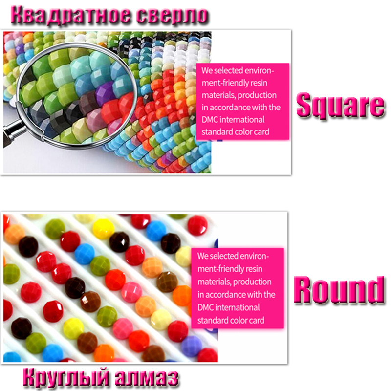 Kexinzu Full Circle Diamond Painting Cartoon Flag Mosaic 4