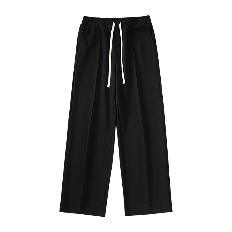 Wide-Leg Pleat Stitch Pants 2