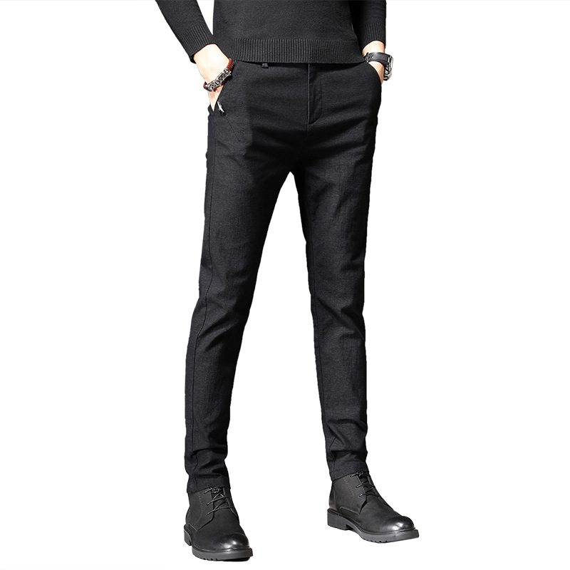 Men's Slim Fit Elastic Pencil Pants 4