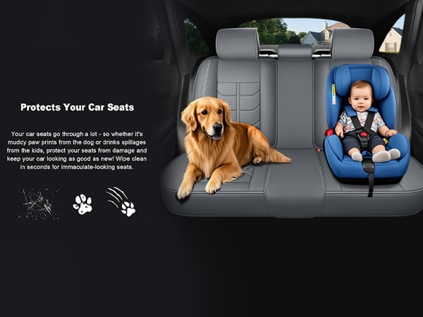 Ergonomic Lumbar Support Full Leather Car Seat Covers Full Set 5 Seats Comfort Auto Seat Cushion 5