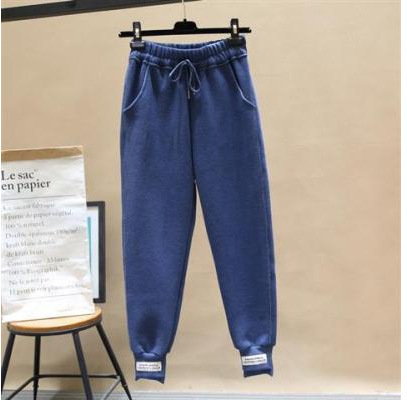 Loose Leg Binding Women's Wool Pants 4