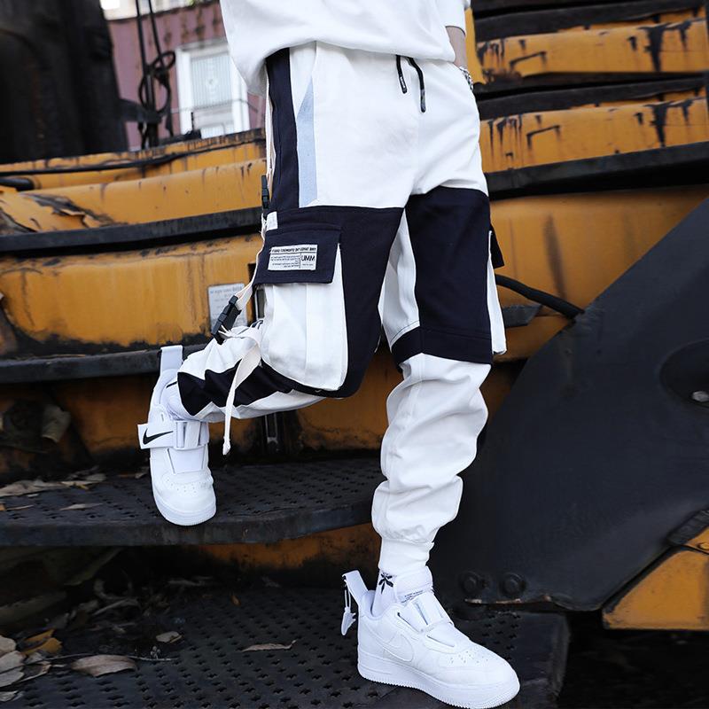 Contrast Color Drawstring Pants 2