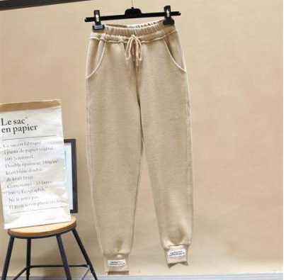 Loose Leg Binding Women's Wool Pants 2