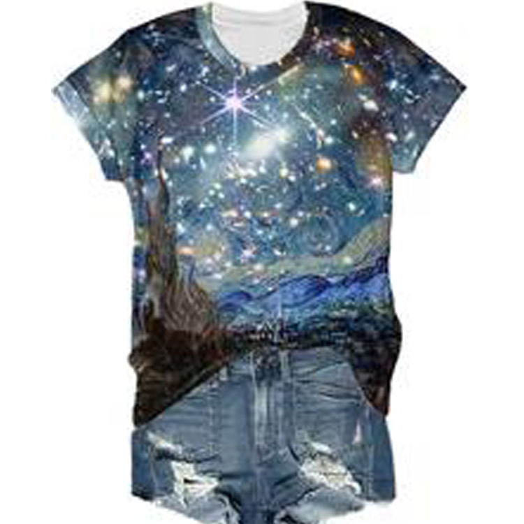 Casual Oil Painting T-Shirt 7