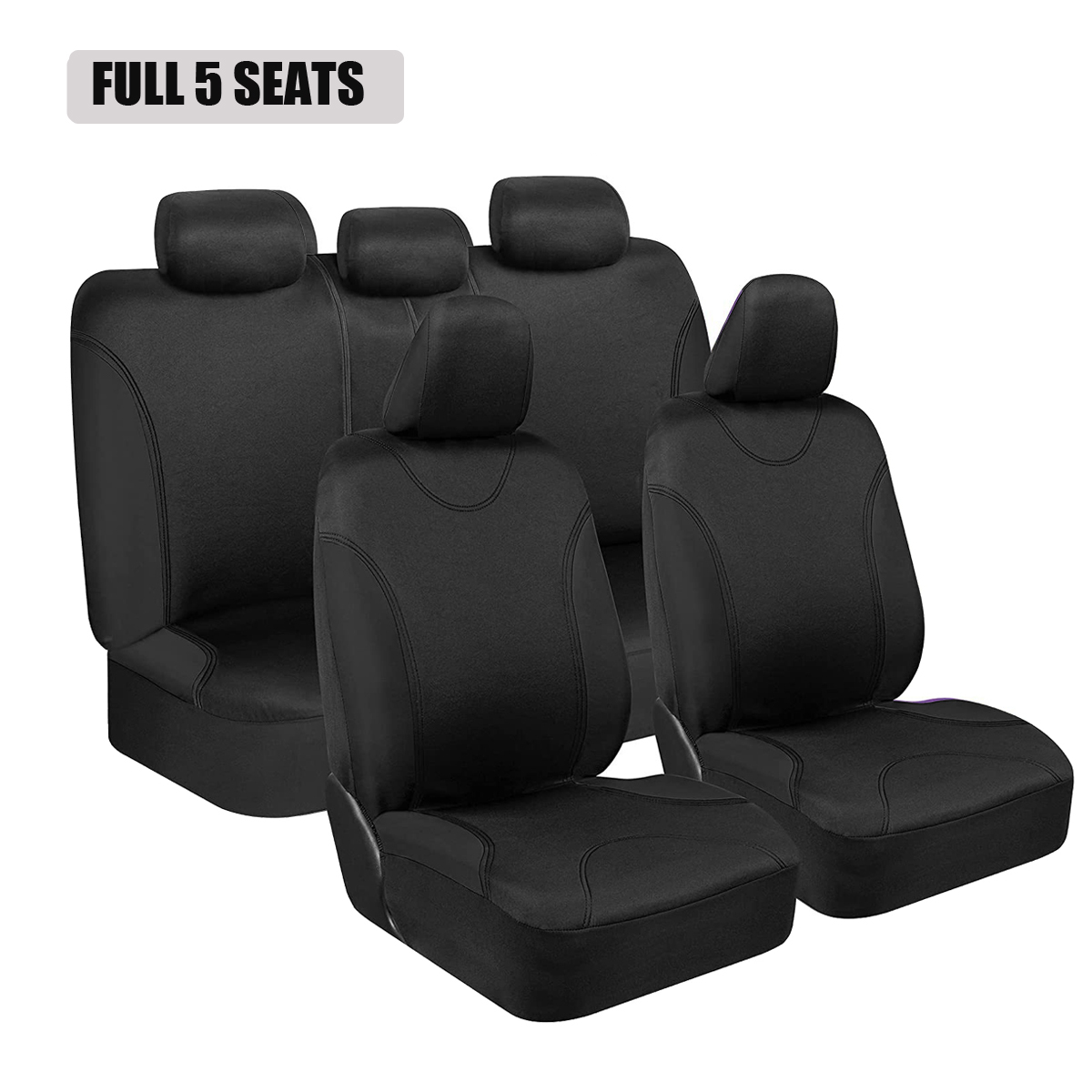 5-Seat Car Seat Cover, Classic And Timeless Design, Thin 2mm Thickness, Suitable For All Seasons 8