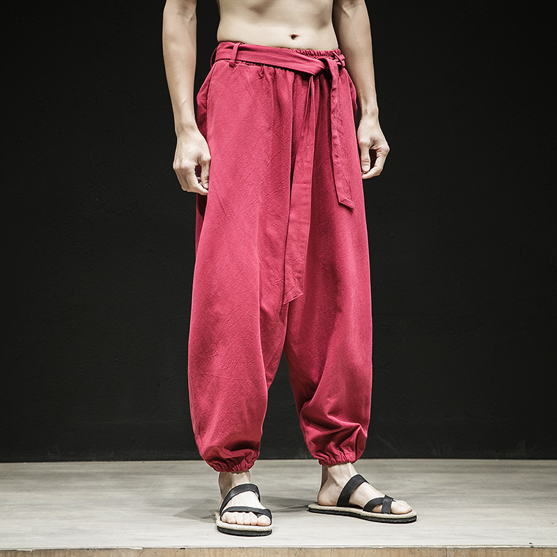 Men's Elastic Waist Chinese Style Pants 2