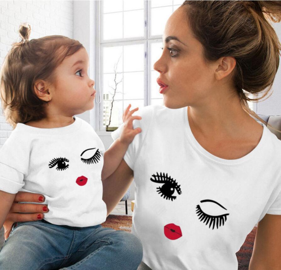 Girls' Red Lip Print T-Shirt 5
