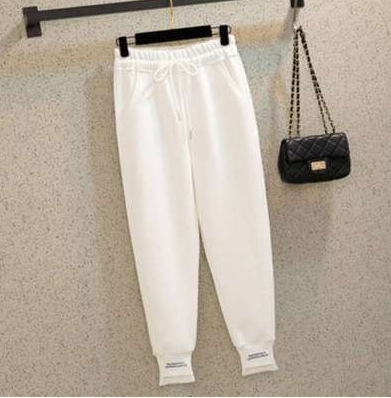 Loose Leg Binding Women's Wool Pants 3