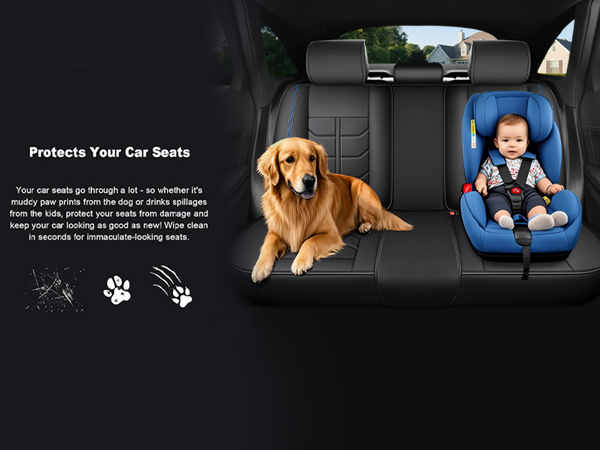 Ergonomic Lumbar Support Full Leather Car Seat Covers Full Set 5 Seats Comfort Auto Seat Cushion 7