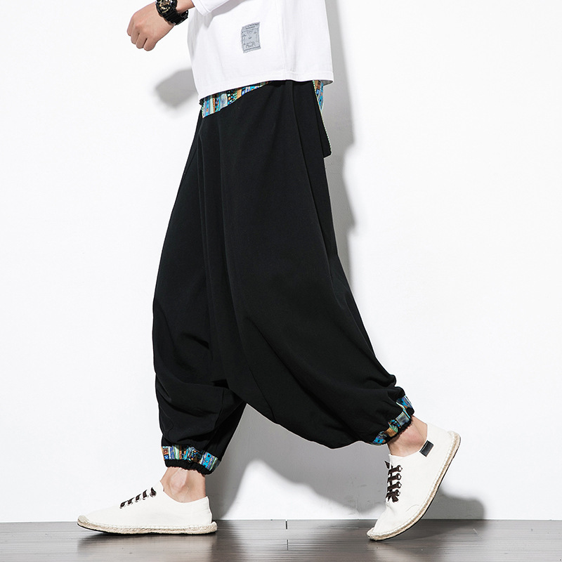Men's Ethnic Style Retro Nepalese Suspender Pants 2
