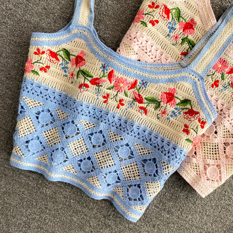 Women's Embroidered Knit Sleeveless Top 5