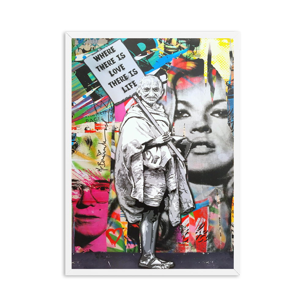 Graffiti Banksy Digital Oil Painting Living Room Bedroom Mural 2