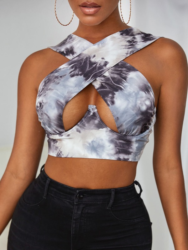 Hollow Halter Neck Waist Breast Enhancement Sling 11