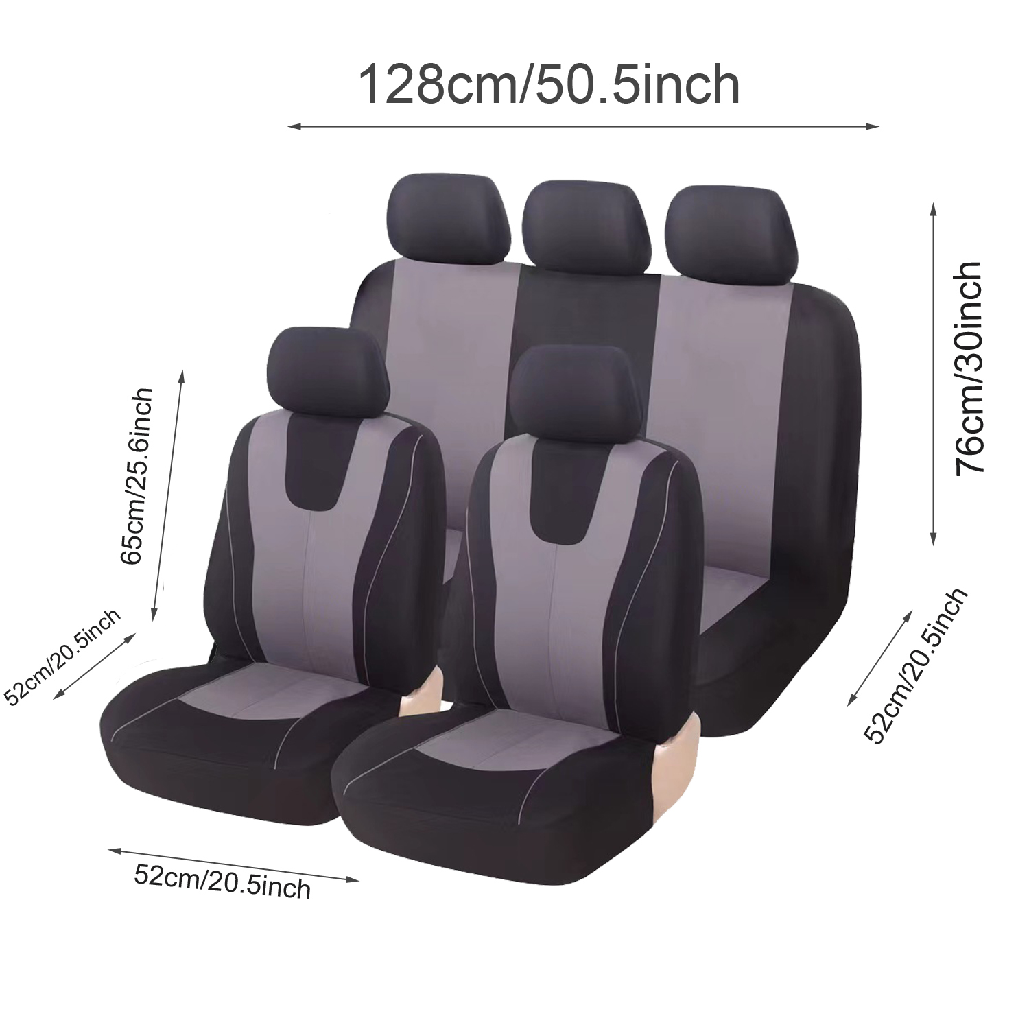 5-Seat Car Seat Cover, Classic And Timeless Design, Thin 2mm Thickness, Suitable For All Seasons 9