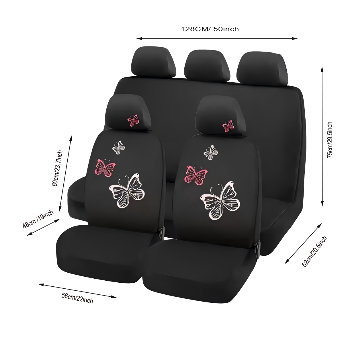 5-Seat Car Seat Cover, Classic And Timeless Design, Thin 2mm Thickness, Suitable For All Seasons 2