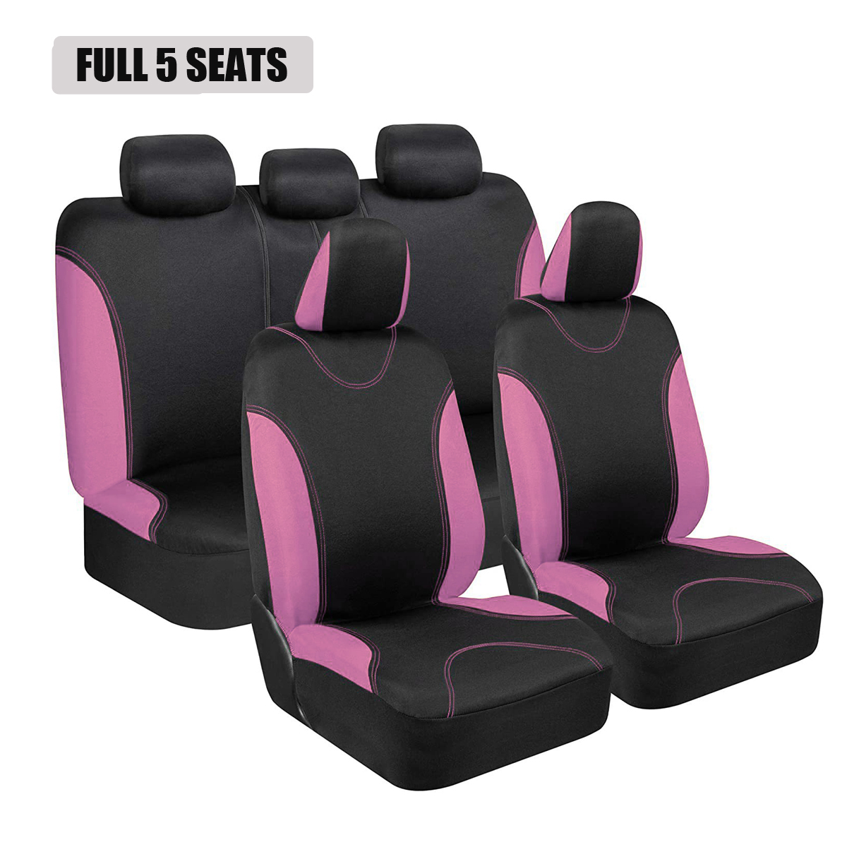 5-Seat Car Seat Cover, Classic And Timeless Design, Thin 2mm Thickness, Suitable For All Seasons 7